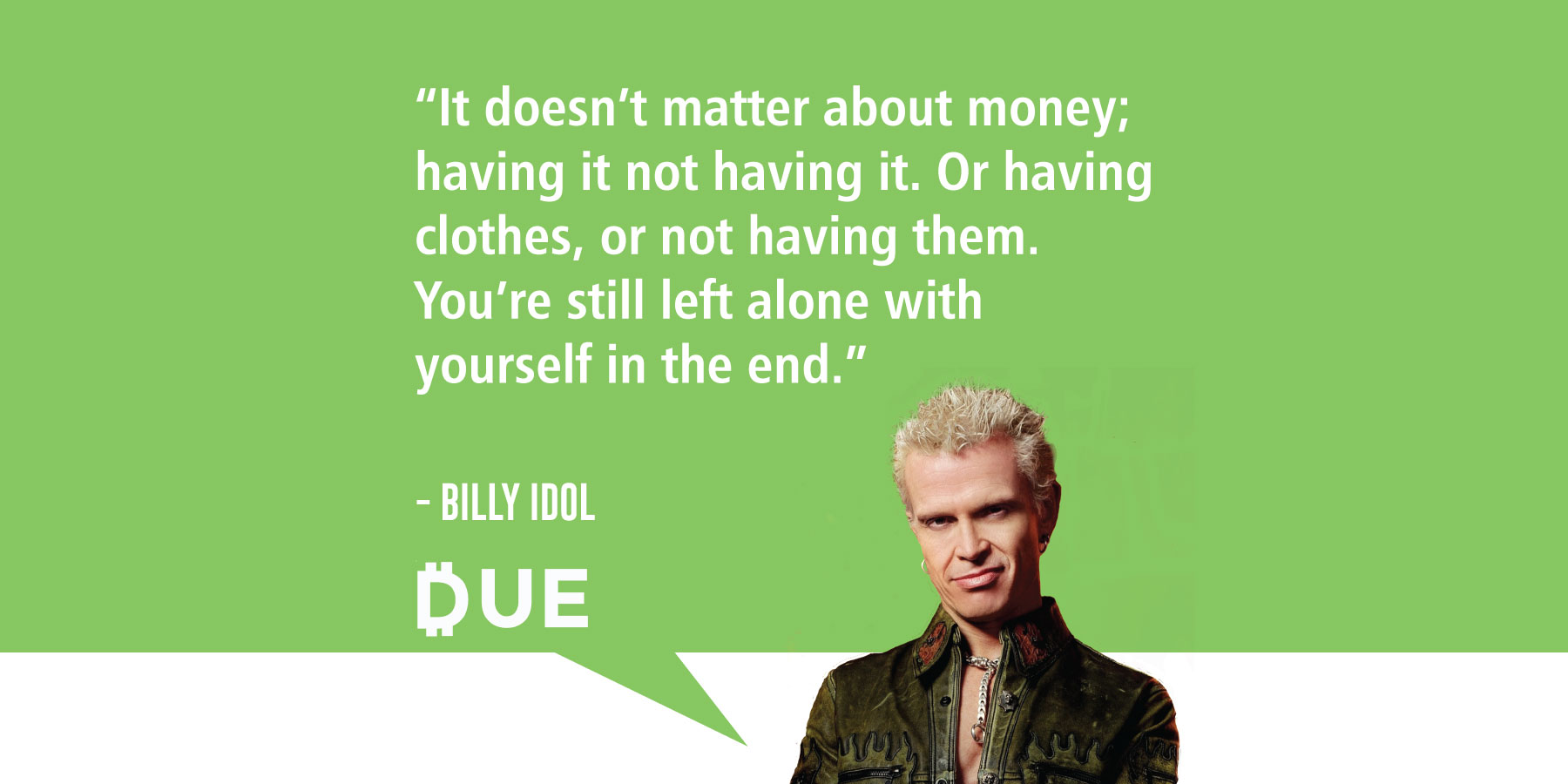 Billy Idol - You're Still Left With Yourself In The End