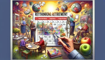 calendar with rethinking retirement on it; Rethinking Retirement With A Tuesday To Thursday Life