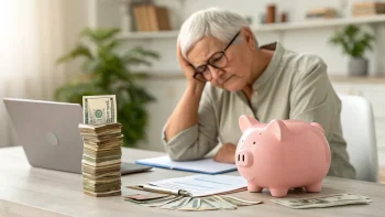 retiree going over accounts; Why Retirees Struggle To Spend Confidently