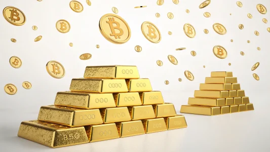 gold rises bitcoin stumbles