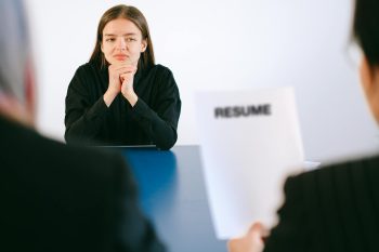 Startup founder interviewing first key hires that will shape the company