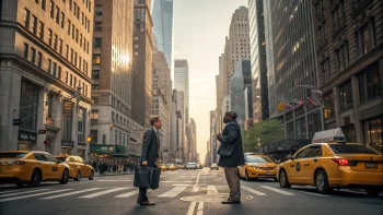 two new yorker's talking on the street; Taxing Outsiders Can Hurt New Yorkers