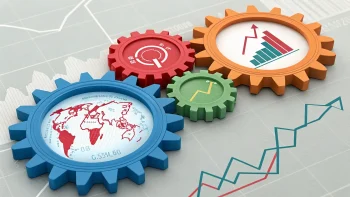 colorful cog wheels that fit together; Three Market Risks Driving Stocks This Week