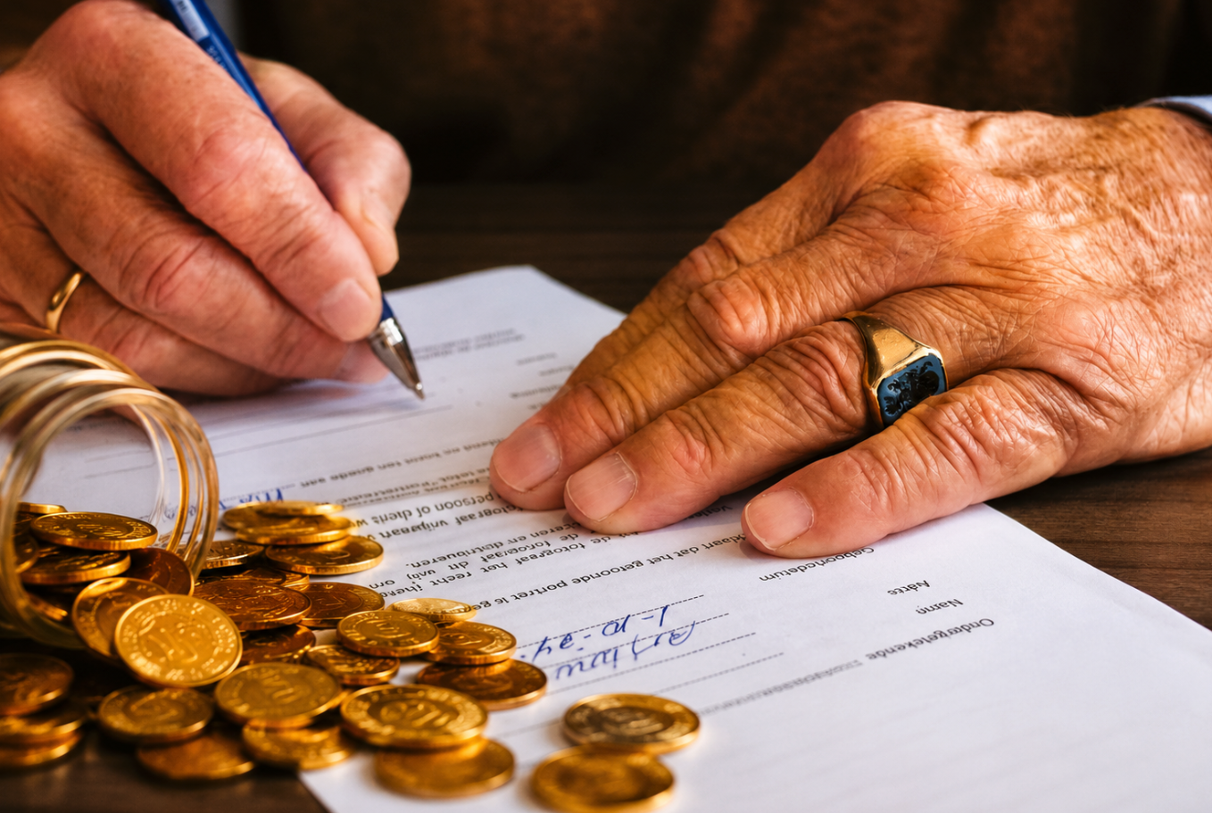 a man getting an annuity ready along with other valuables; Inheriting an Annuity Maximize the Benefit Avoid Tax