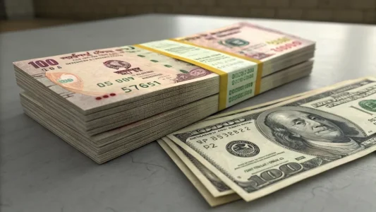 rupee and us dollar's; Rupee slides