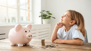 a child and a piggybank; Trump accounts offer child seed money