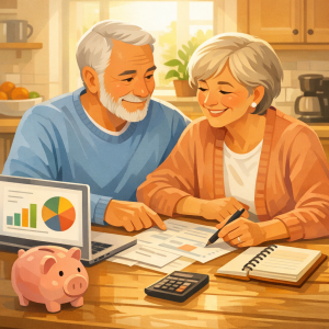 happy couple who planned well for retirement healthcare; Healthcare Costs That Can Wreck Your Retirement