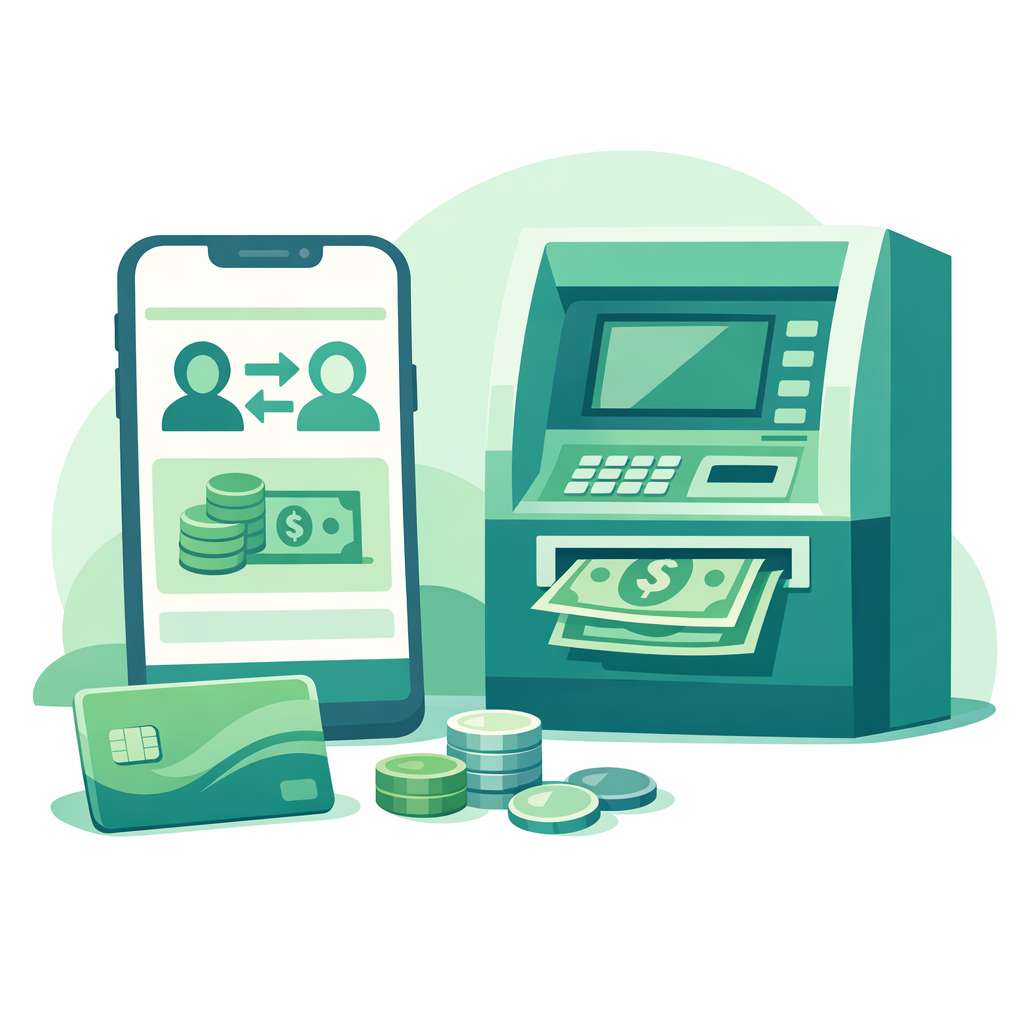 Withdrawing money from Cash App without a bank account using a prepaid card and an ATM