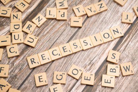 recession block tile lettering; Financially Prepare for a Recession