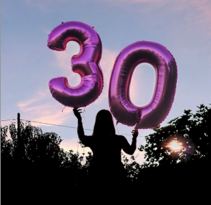 balloon purple 30 at dusk; How to Build Wealth in Your 30s