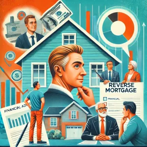 man contemplating a reverse mortgage; Pros and Cons of a Reverse Mortgage in Retirement