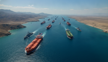 oil tankers in the Straight of Hormuz; Tanker traffic rises in Strait Of Hormuz