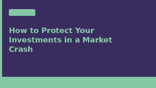 How to protect your investments during a market crash — Due.com