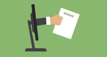 graphic of an arm coming out of a screen serving up an invoice; Small Businesses Can Accept Payments Anywhere in 2026