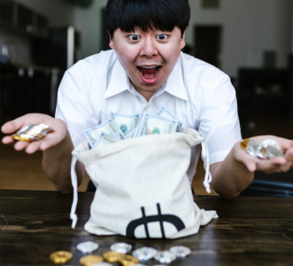 man has just received an unexpected financial bonus; What to Do With a Windfall Refund
