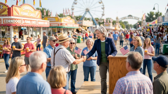 iowa state fair tests campaign strength