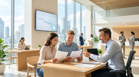 rates fall after softer inflation signal
