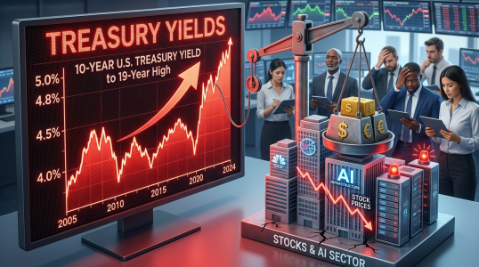 rising treasury yields pressure stocks ai