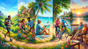 retired people doing retired activities; Retirement Savings Targets for Every Major Age