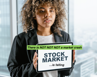 showing that tech stocks are falling but there is NOT a stock market crash